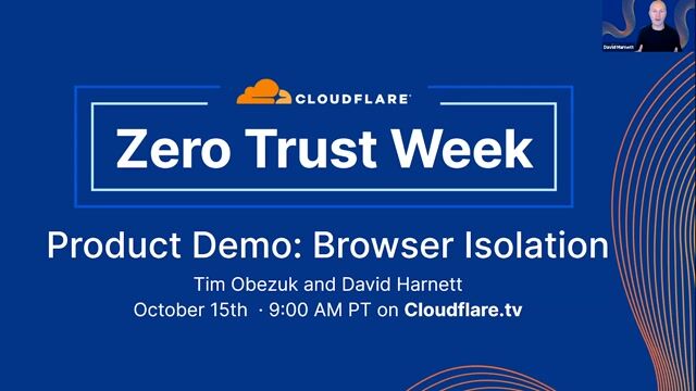 Thumbnail image for video "Zero Trust Week: New Product Demo — Browser Isolation"