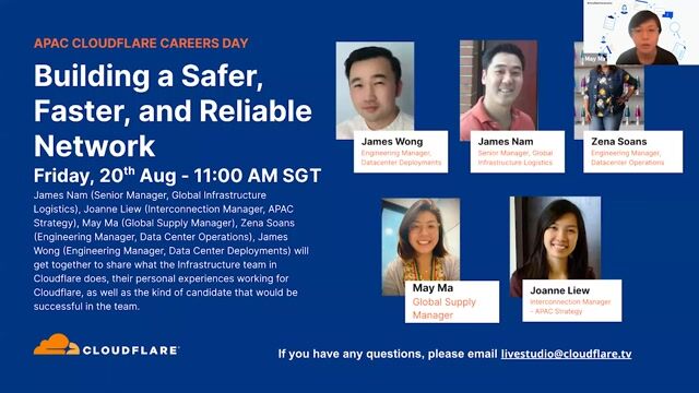 Thumbnail image for video "*APAC Careers Day* Building a Safer, Faster, and Reliable Network"