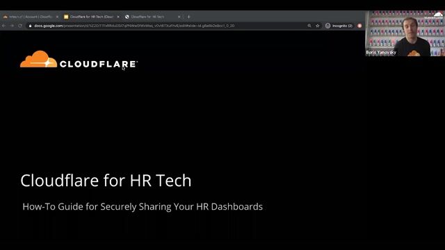 Thumbnail image for video "Cloudflare for HR Tech"