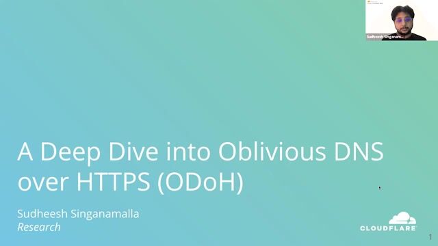 Thumbnail image for video "🔒 Oblivious DoH Deep Dive with Sudheesh Singanamalla"