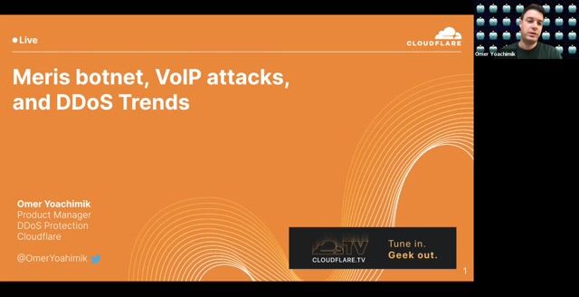 Thumbnail image for video "Meris Botnet, VoIP attacks and DDoS Trends"