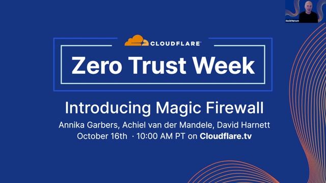 Thumbnail image for video "Zero Trust Week: New Product Demo — Magic Firewall"