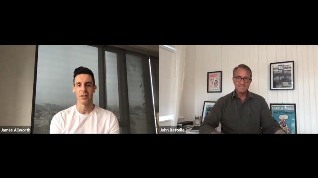 Thumbnail image for video "🎂 John Battelle & James Allworth Fireside Chat"