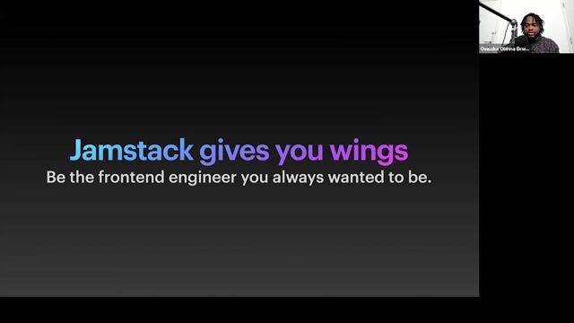 Thumbnail image for video "💻 Jamstack gives you wings"