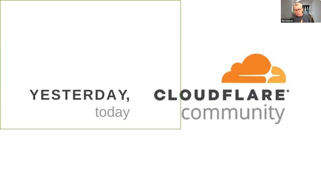 Thumbnail image for video "Yesterday, Today on the Cloudflare Community"